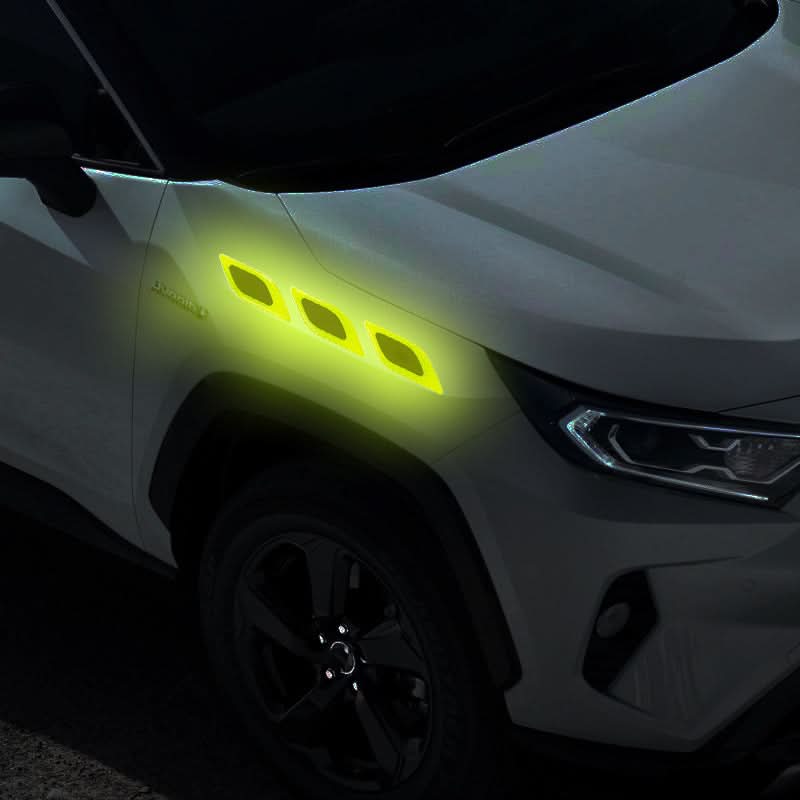 Car Reflective Fender & Bumper Stickers – Anti-Scratch Night Safety Decals