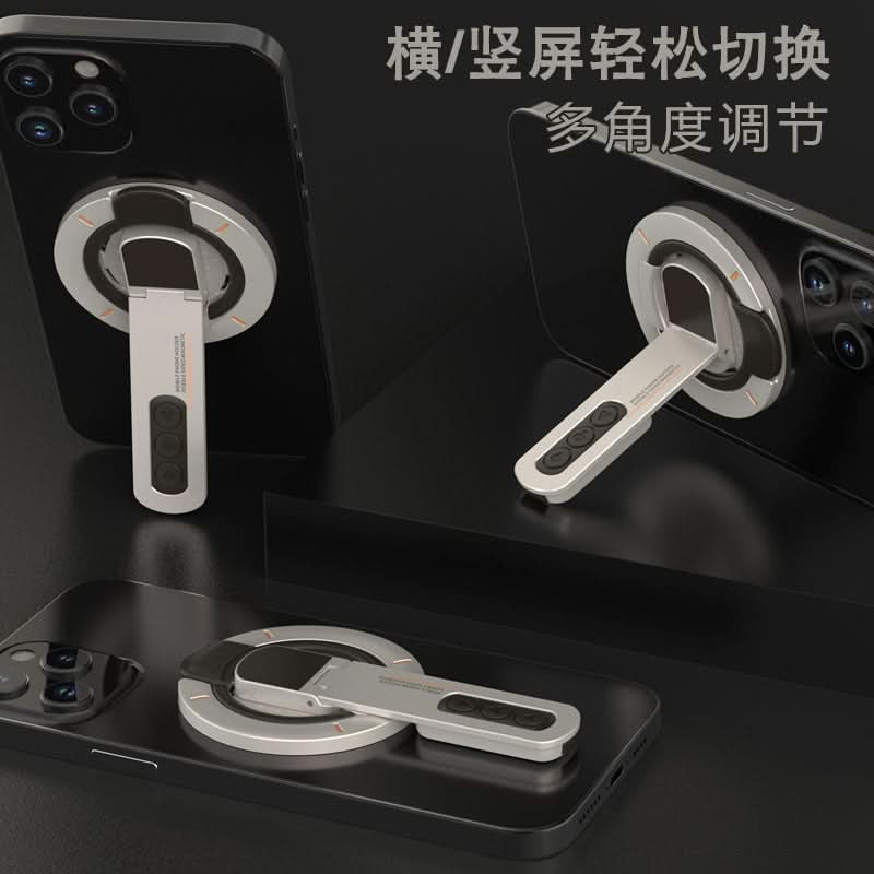 360° Magnetic Rotating Phone Holder – Double-Sided Desktop Stand