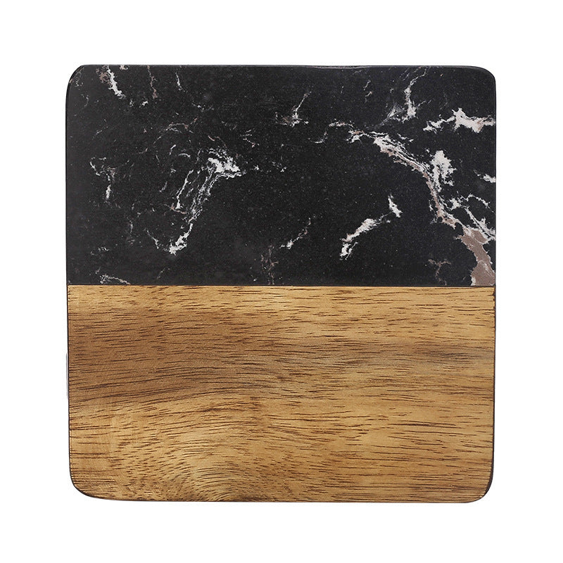 Luxury Wooden Drink Coaster Set – Non-Slip, Heat-Resistant Tableware for Modern Homes