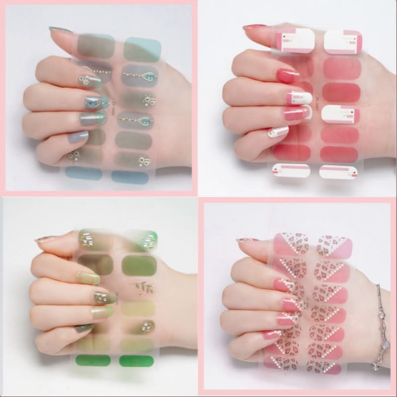 3D Star Diamond Nail Stickers Set