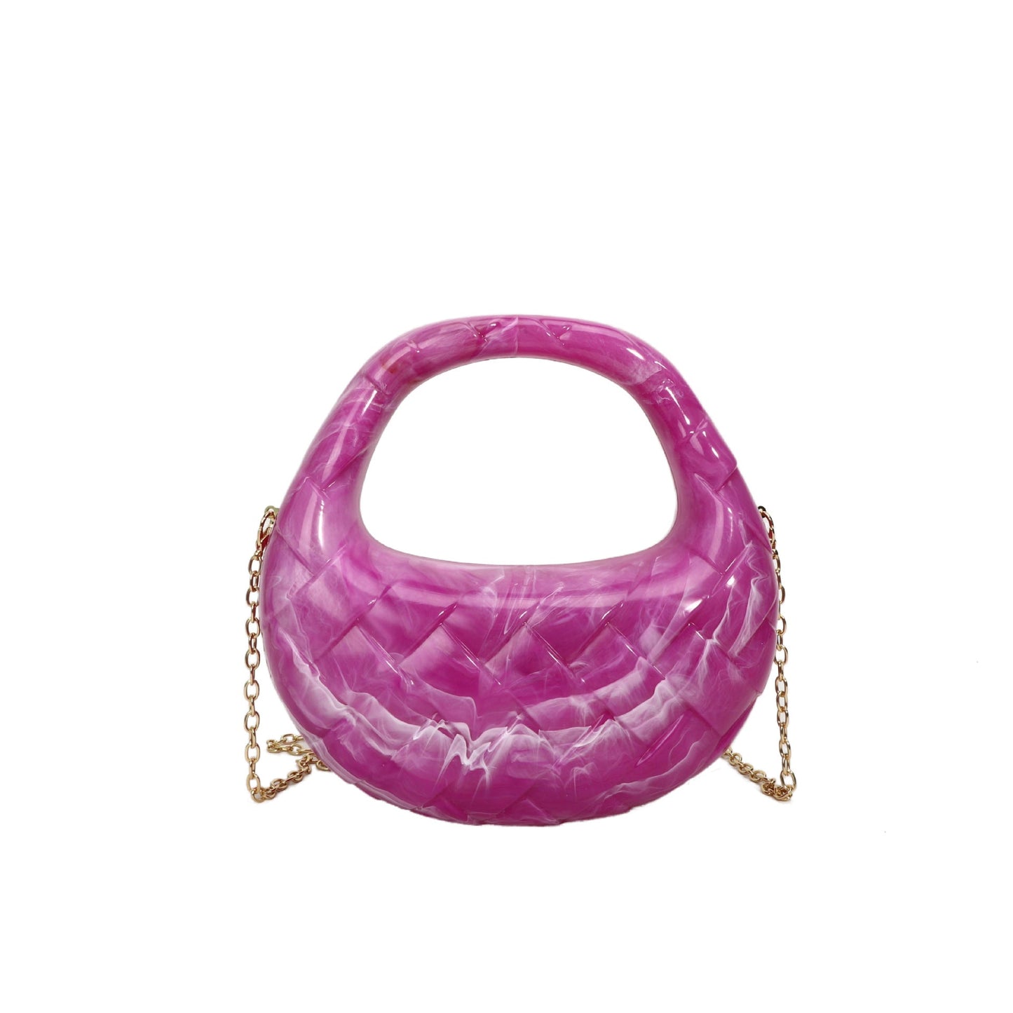 Retro Acrylic Box Messenger Bag – Women's Fashion Chain Evening Shoulder Bag