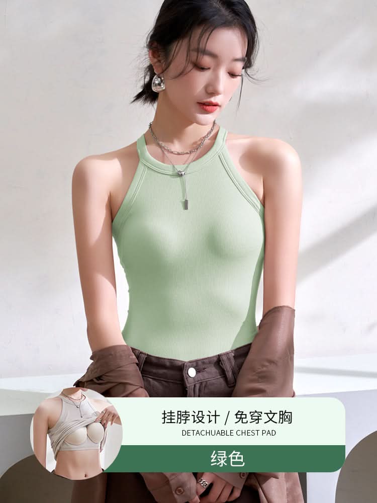 Padded Halter Neck Camisole for Women