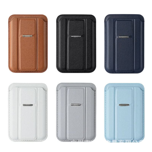 MagSafe Magnetic Card Holder with Hinge Stand – Slim Wallet