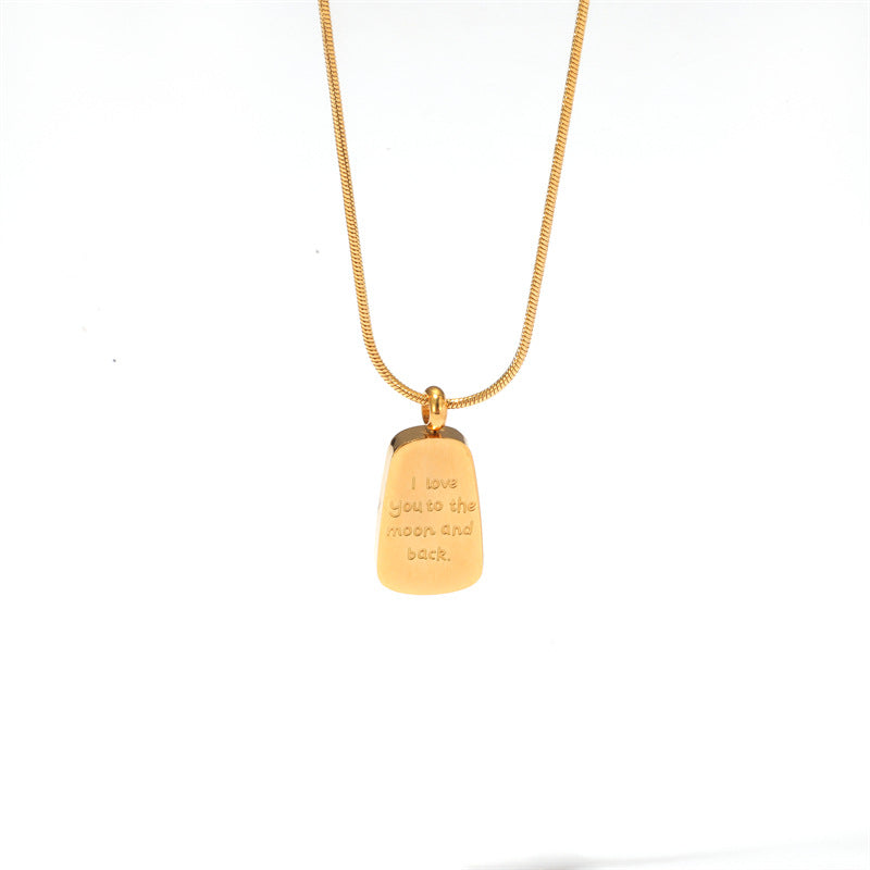 Trendy Gold Stainless Steel Pendant Necklace with Cute Charms – Stylish Jewelry