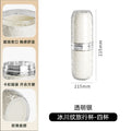 Transparent Water Ripple Travel Mouthwash Cup Set – Toothbrush Storage