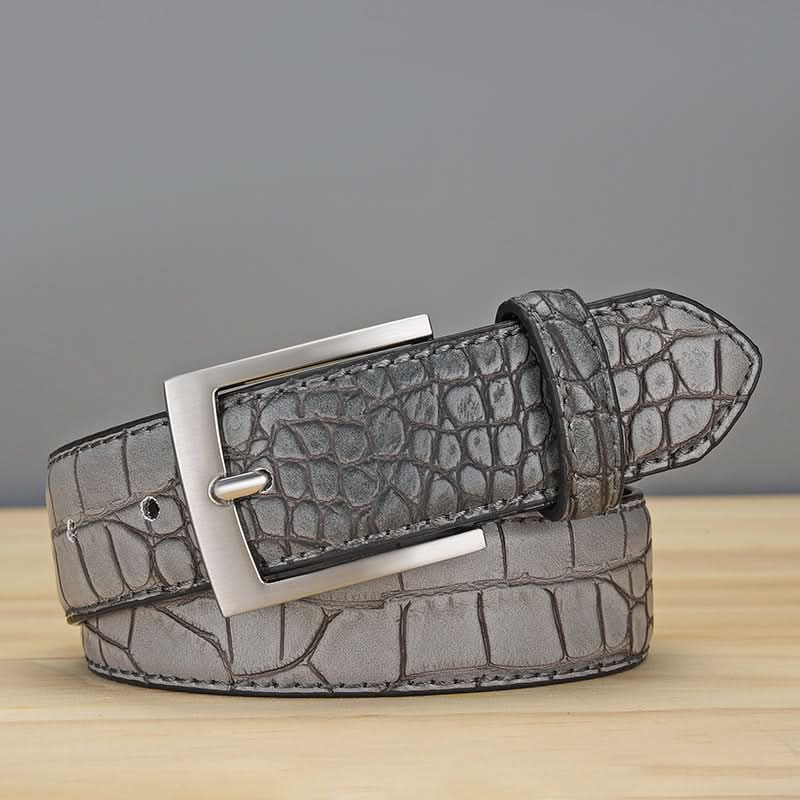 Men's Crocodile Pattern PU Leather Belt