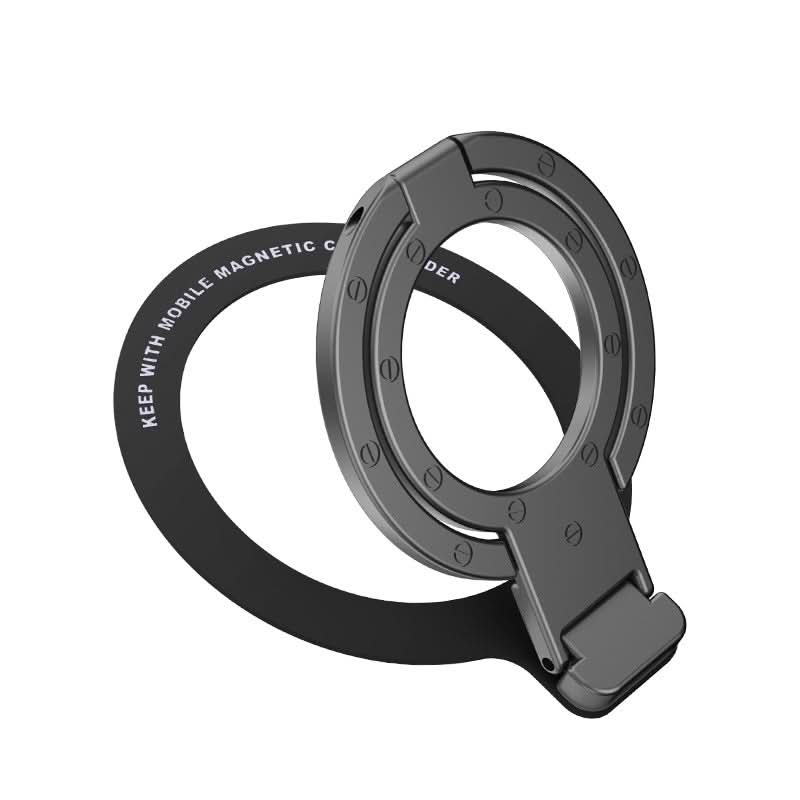 Ultra-Thin Magnetic Phone Stand – Adhesive Metal Ring Kickstand
