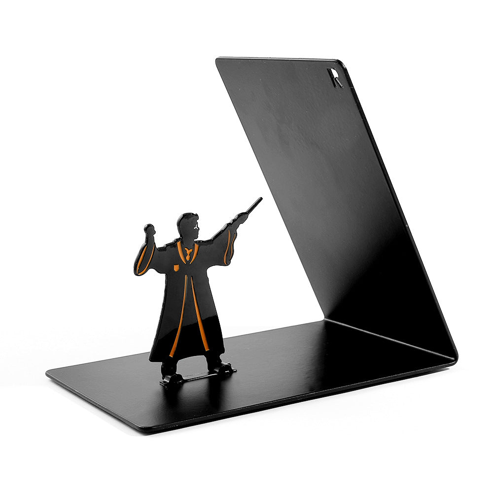Star Wars Baby Yoda & Mandalorian Metal Bookends – Desktop Organizer