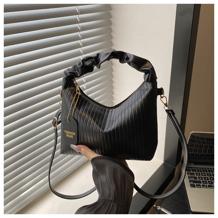 Trendy PU Bucket Handbag – Small Shoulder Crossbody Bag for Women