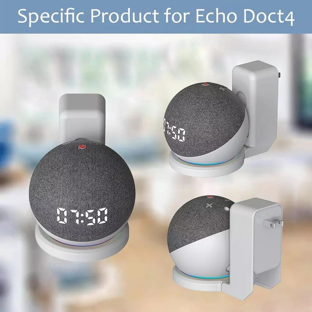 Wall Mount Stand for Echo Dot 4 & 5 – Smart Speaker Bracket Holder (Speaker Not Included)