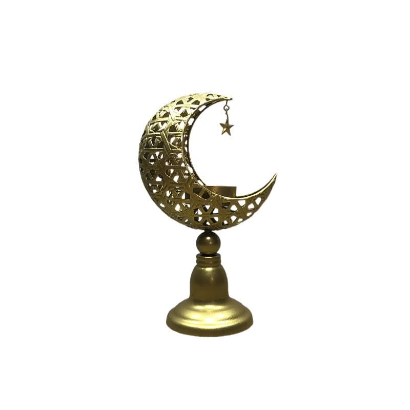 Golden Moon Candle Holder
