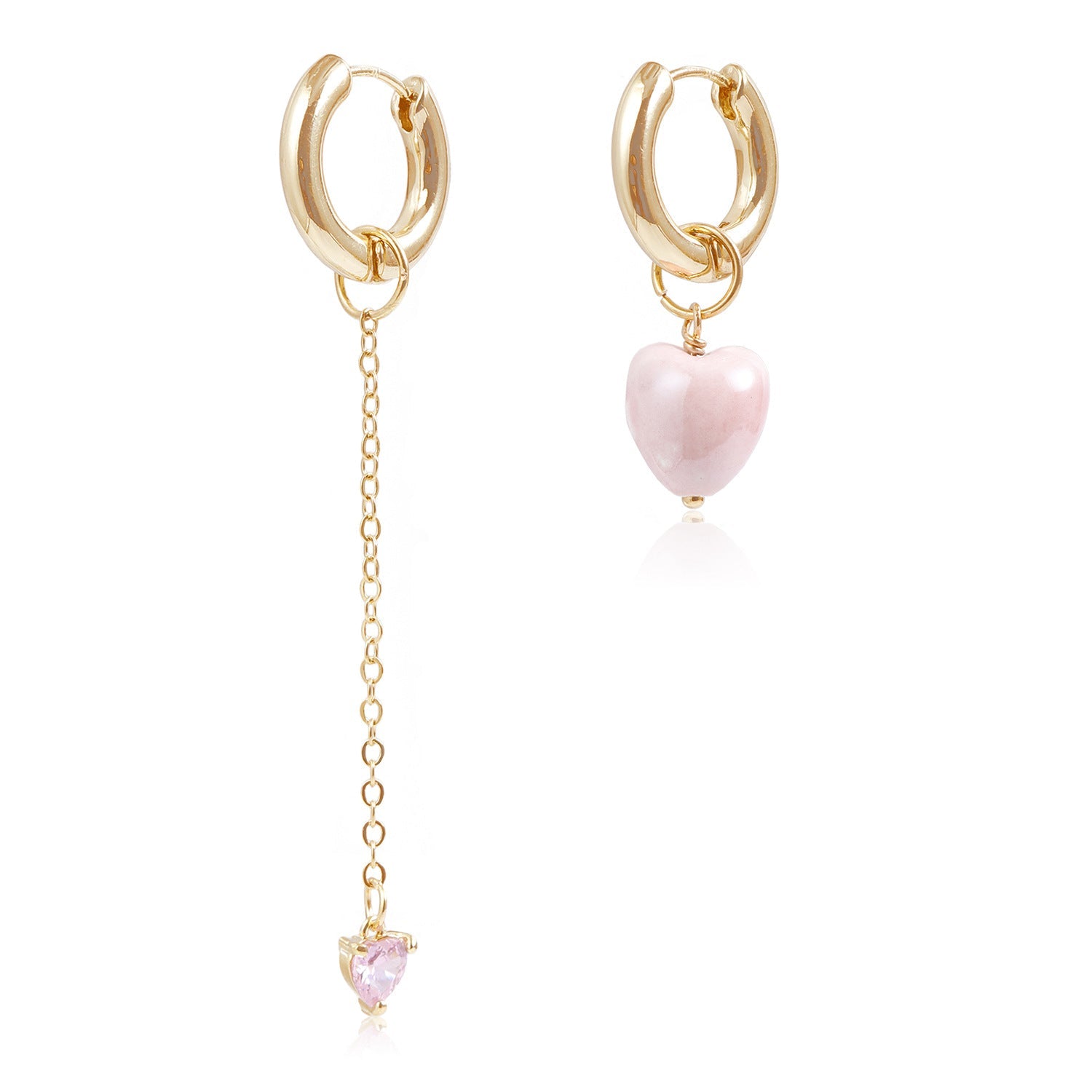 Tassel Heart Drop Earrings – Fashionable Pendant Design for Women