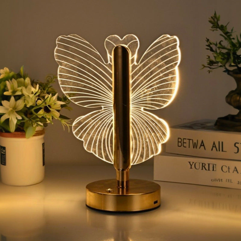 Butterfly Night Light – Creative LED Acrylic Table Lamp for Bedside Decor