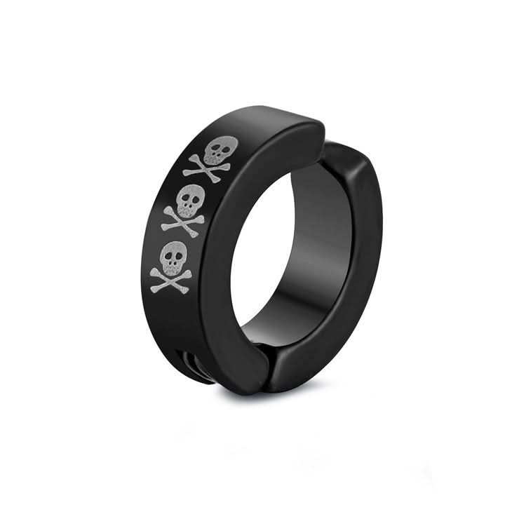 Men’s Titanium Steel Hoop Ear Clips – No-Piercing Retro Fashion Earrings