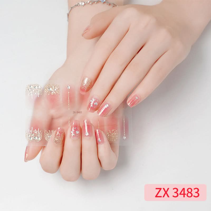 3D Star Diamond Nail Stickers Set