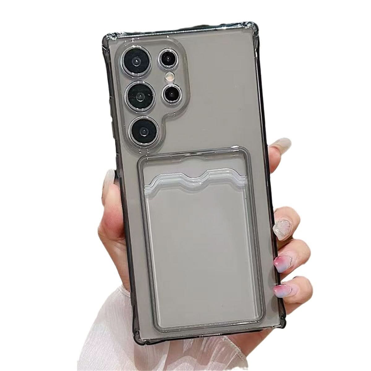 Card Holder Case for Samsung Galaxy S25 Series – Four-Corner Airbag Protection