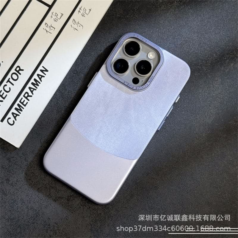 Luxury Velvet iPhone 15 & 14 Case - Shockproof, Anti-Fingerprint Cover