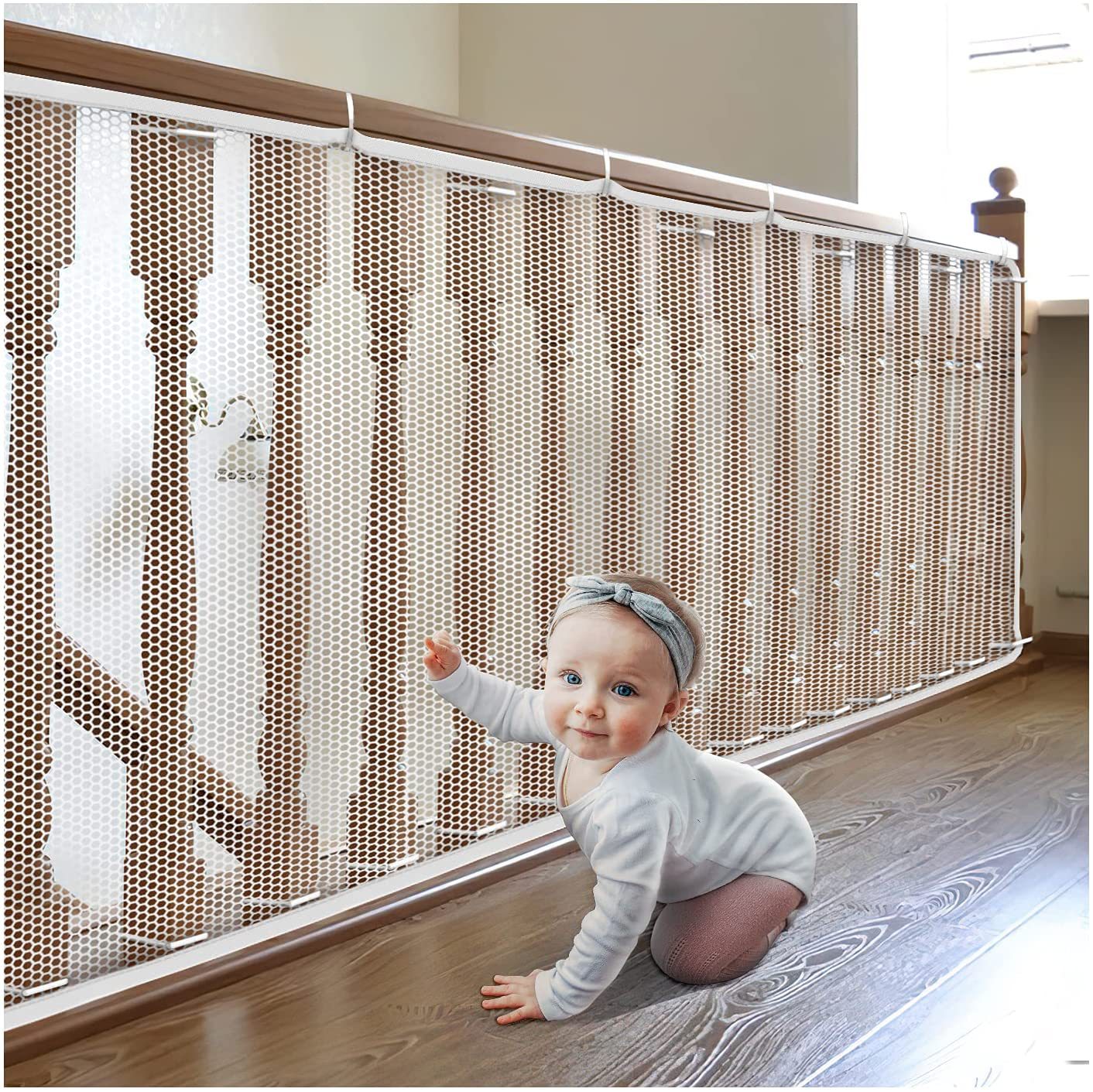 Child Safety Net for Stairs & Balconies – Durable Baby Protection Mesh Guard (3m x 0.9m)