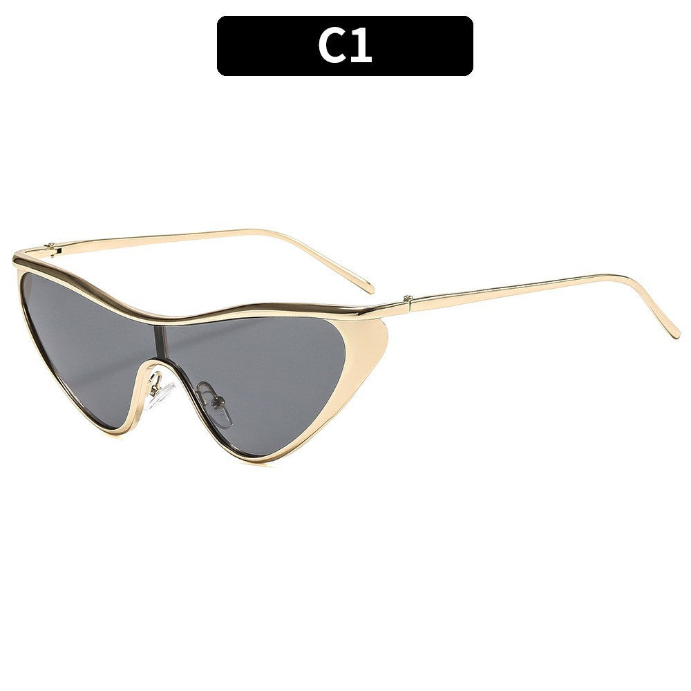 Trendy Metal Frame Women’s Sunglasses – UV Protection Fashion Shades for Everyday Style