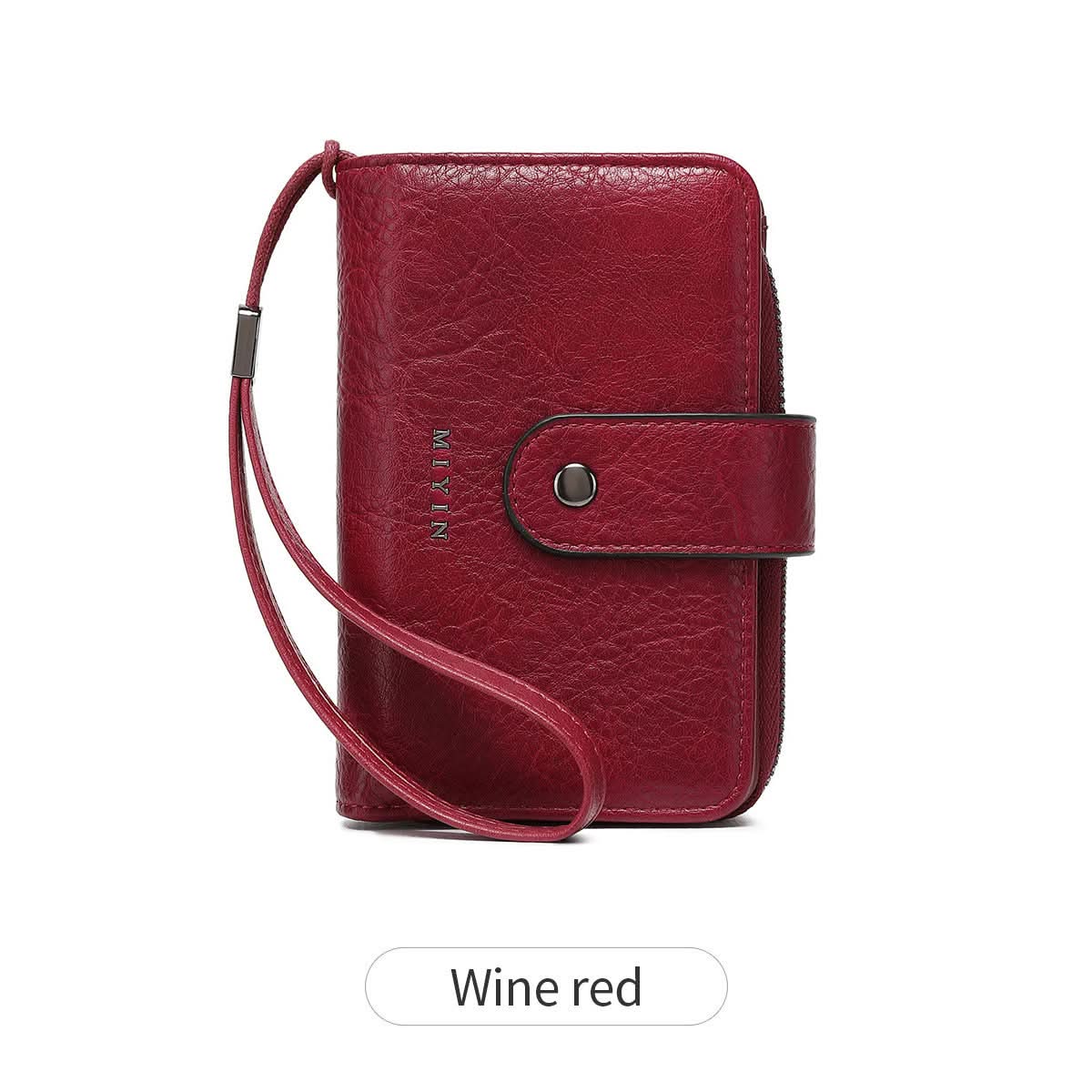 Women's RFID Blocking PU Leather Tri-Fold Wallet – Zipper Coin Purse