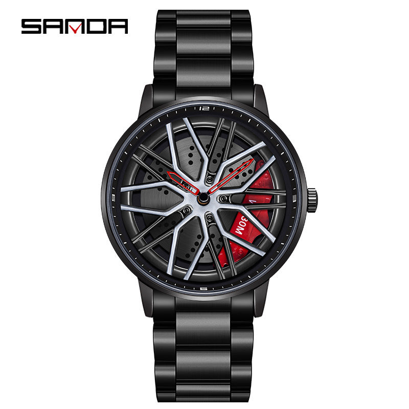 Sanda Classic Men’s Quartz Watch – Stainless Steel Strap, 30M Waterproof, Business Design