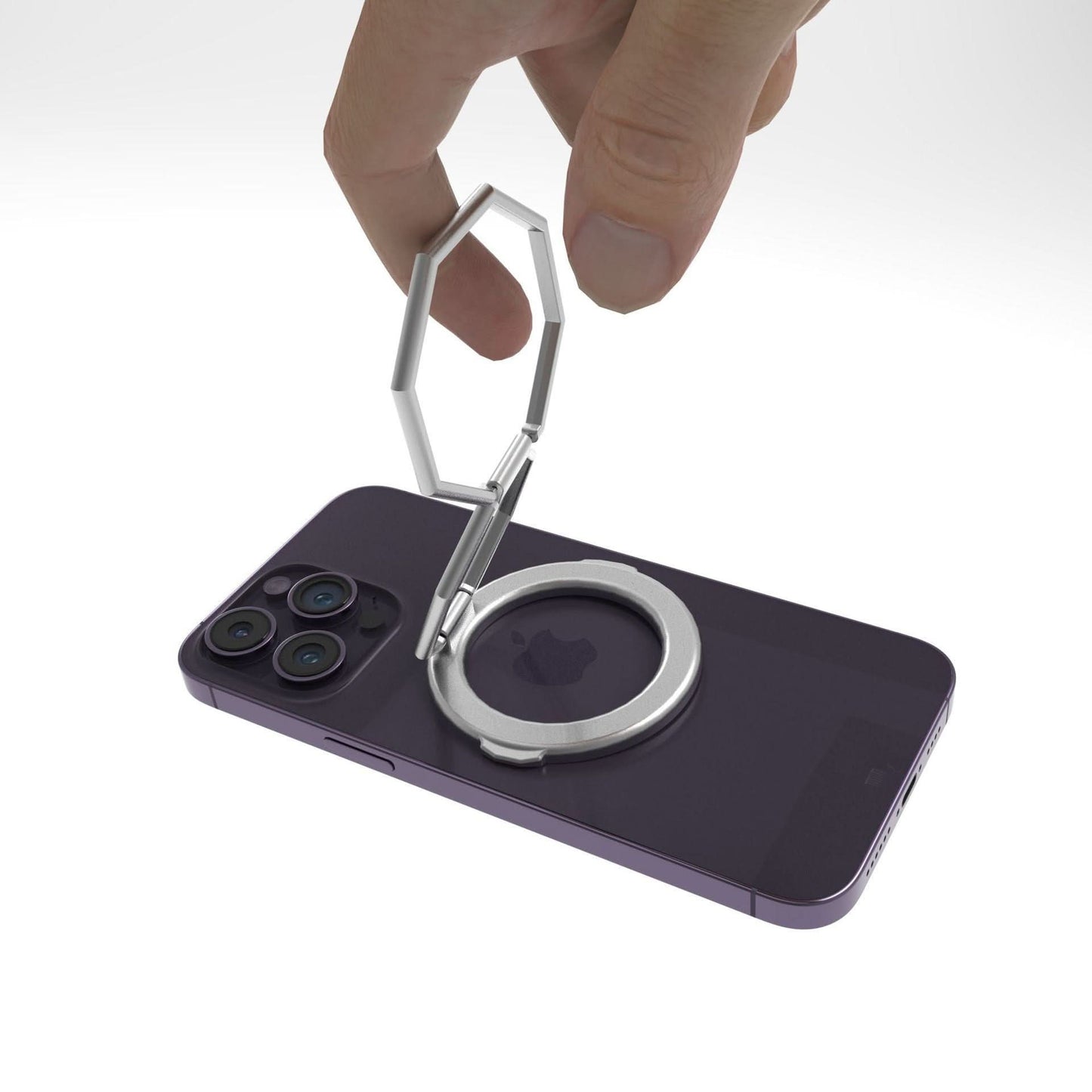 360° Rotating Magnetic Phone Ring Holder – Foldable Stand