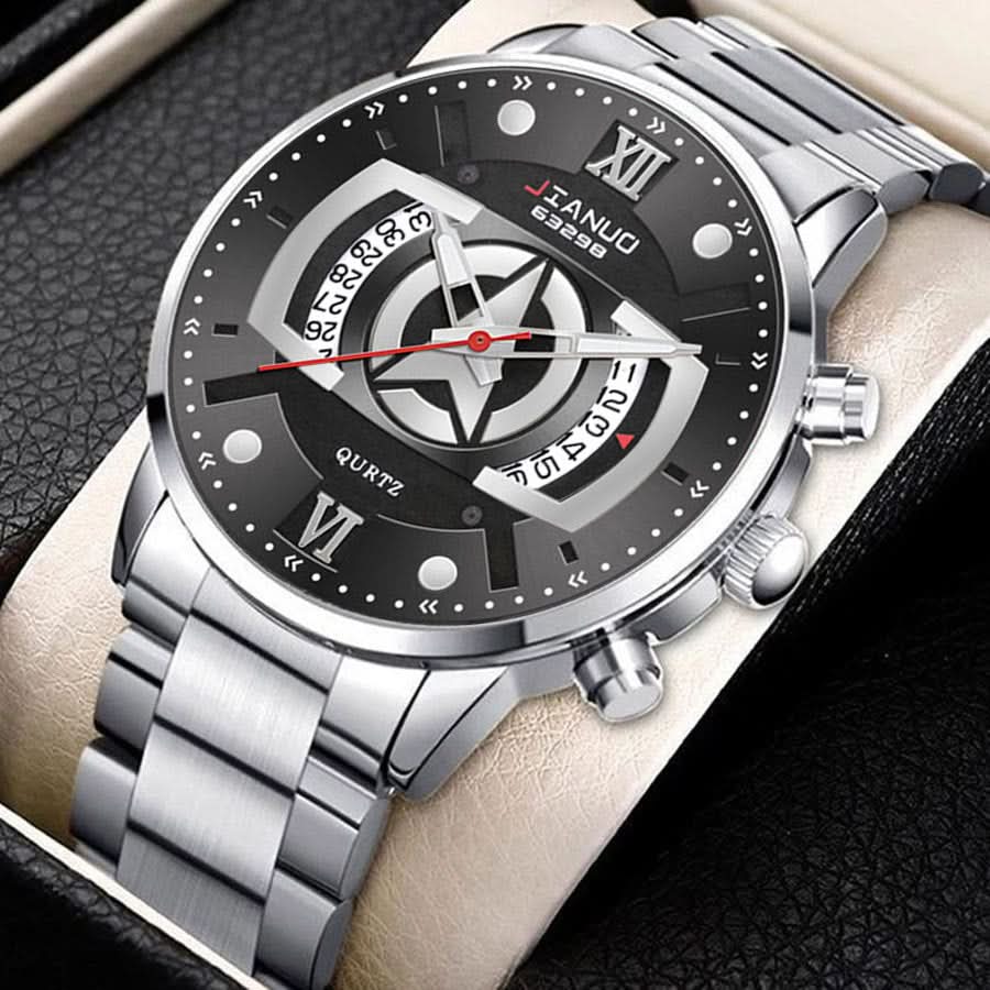 Men's Quartz Business Watch with Calendar
