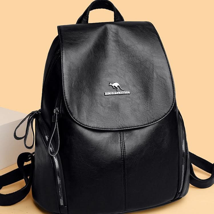 Women's Stylish Leather Backpack – Anti-Theft Travel Bag for Daily Use
