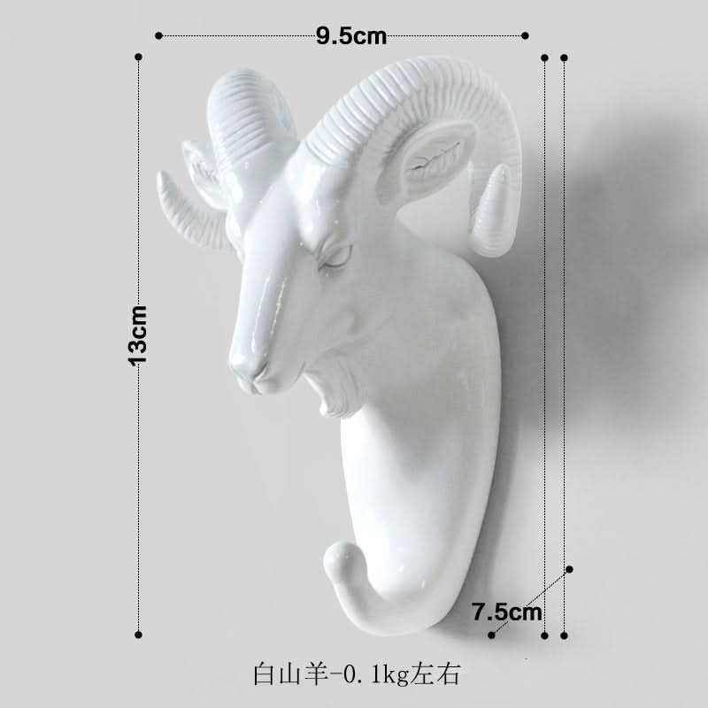 Punch-Free Animal Head Wall Hook – Decorative Deer Head Sticky Hanger