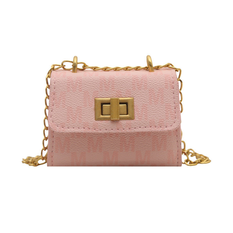 Classic Small Chain Shoulder Bag – Trendy PU Square Crossbody for Women