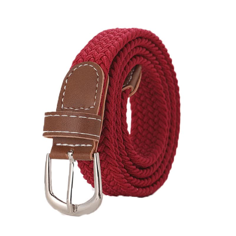 Unisex Elastic Woven Canvas Belt