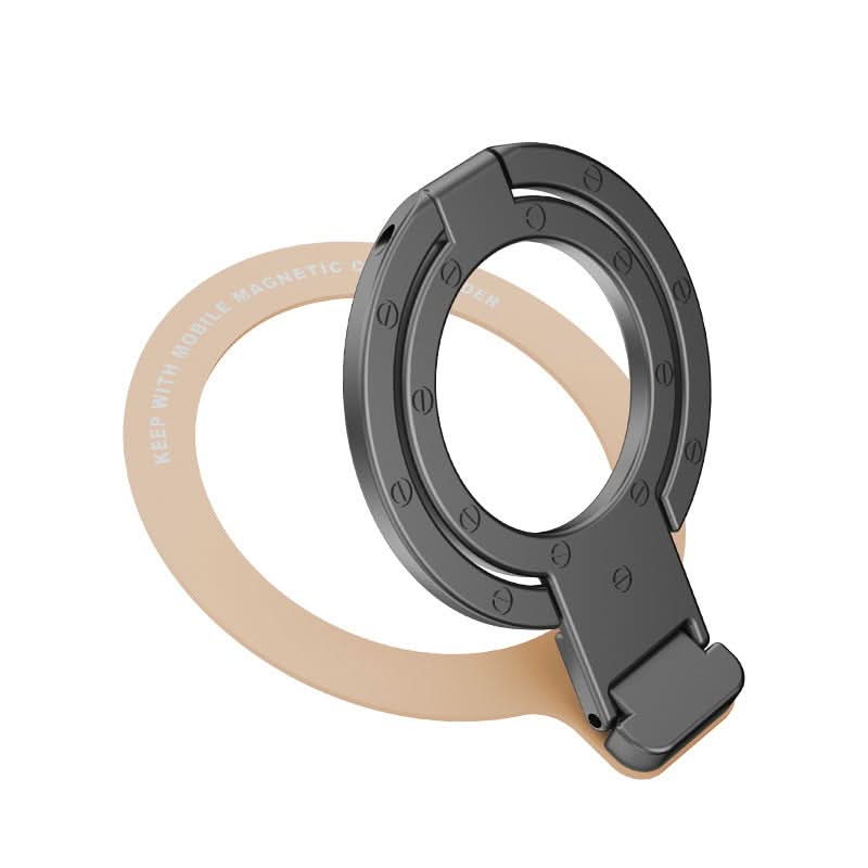 Ultra-Thin Magnetic Phone Stand – Adhesive Metal Ring Kickstand