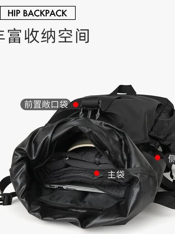 Men's Waterproof Roll-Top Backpack - 16-Inch Laptop Bag