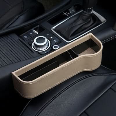 Car Seat Gap Organizer with Cup Holder, Leather