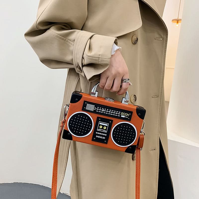 Retro Radio Shoulder Bag for Women