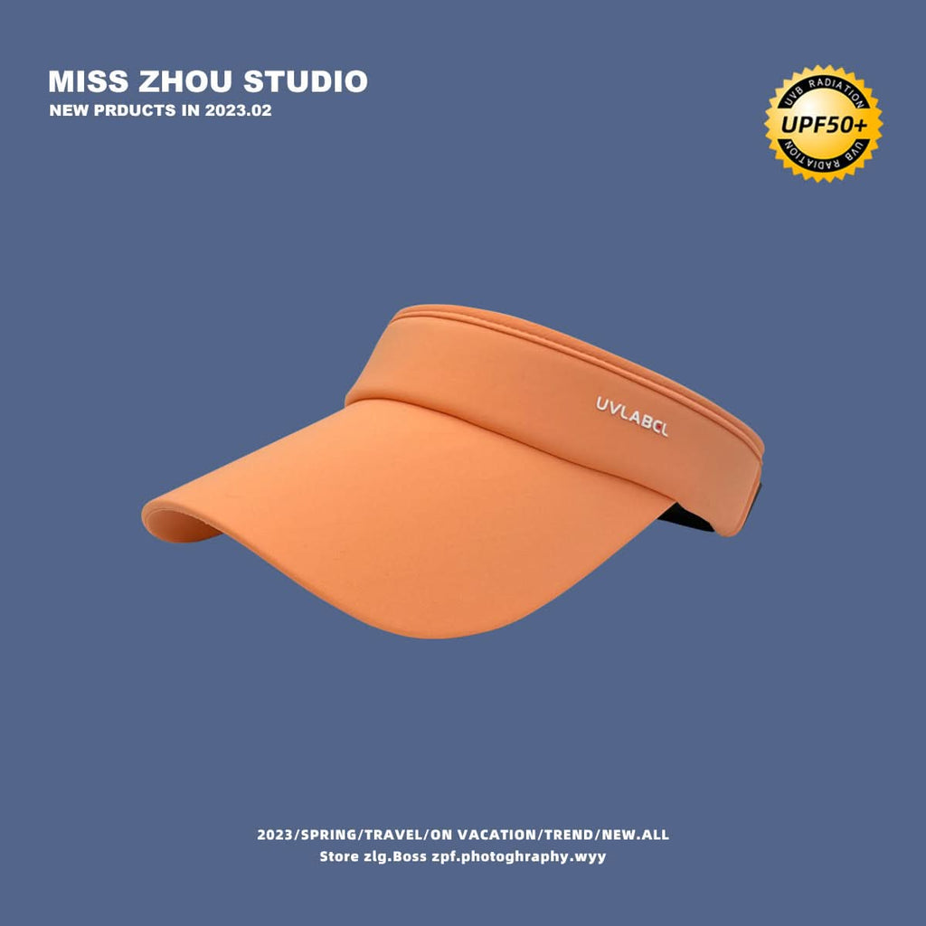 Women's UV Protection Visor Cap – Topless Running Hat for Summer