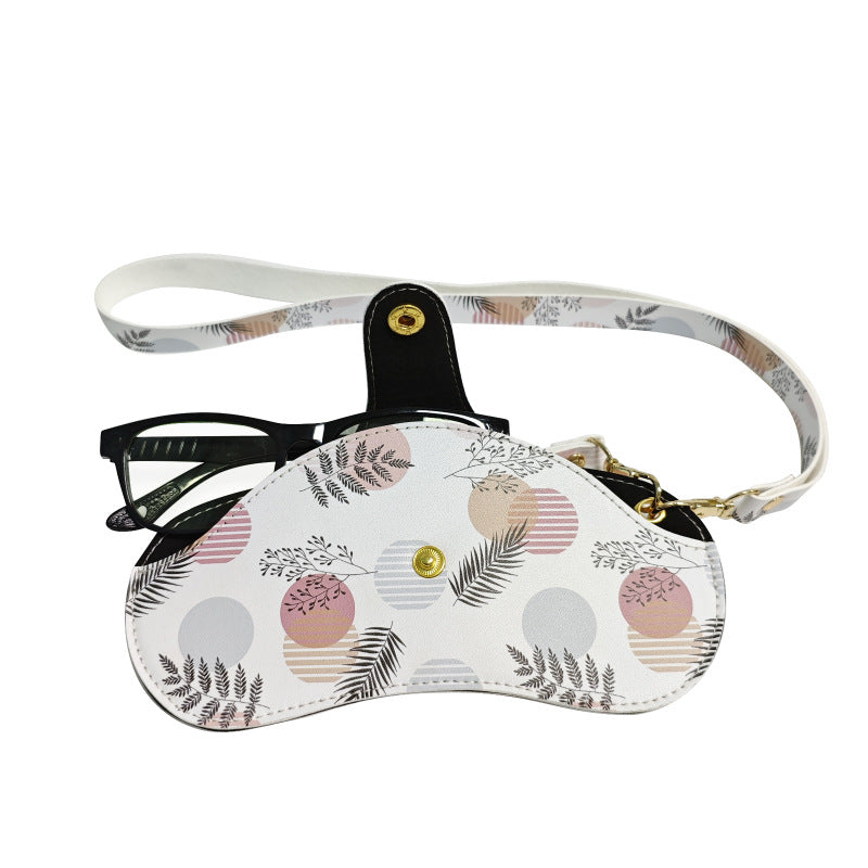 Floral Neck Hanging Leather Glasses Case – Stylish Glasses Holder