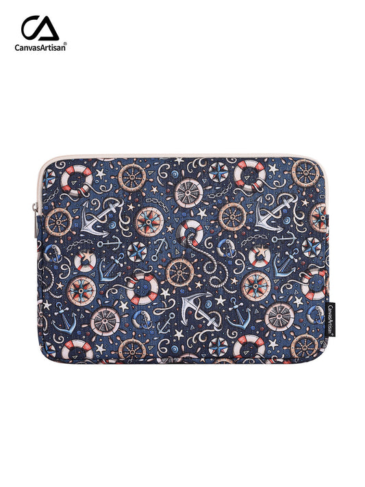 Nautical Laptop Sleeve – Waterproof & Shock-Resistant Case for Asus & More (11–15 Inch)
