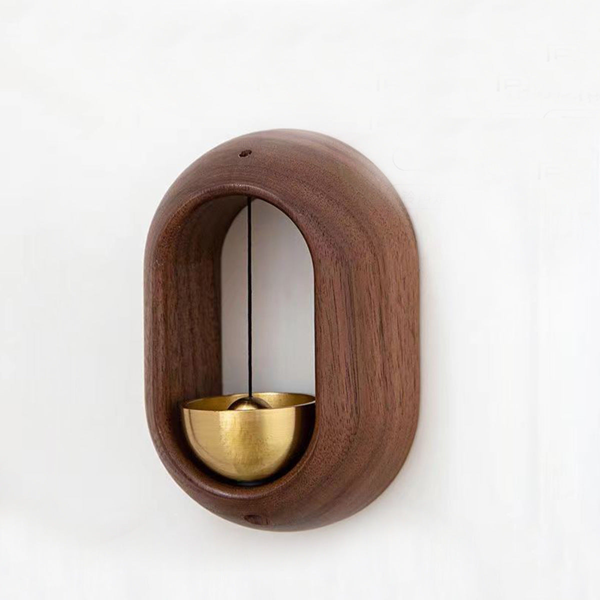 Brass Wind Chime Doorbell – Modern Oval Pendant for Home Décor & Meditation