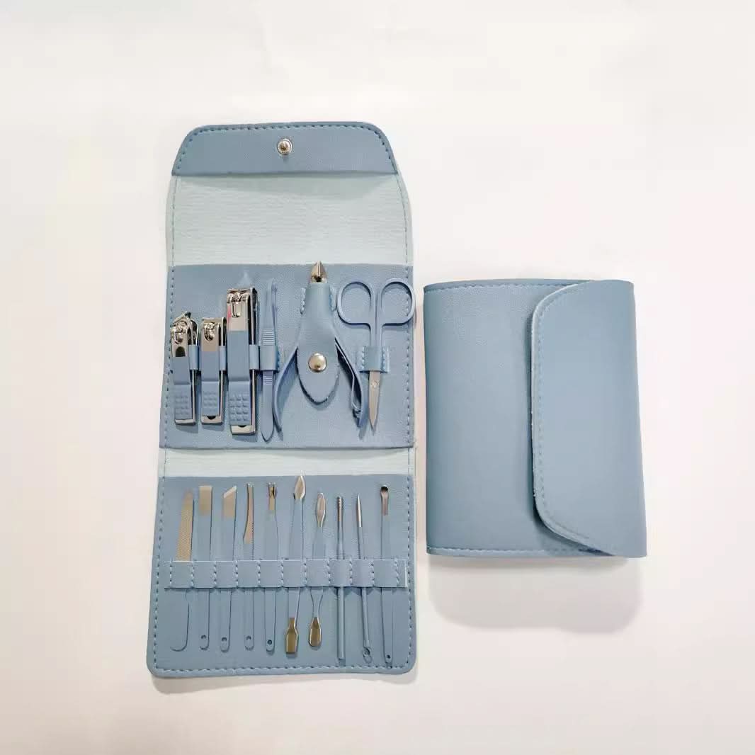16-Piece Nail Clipper & Manicure Set - Folding Package