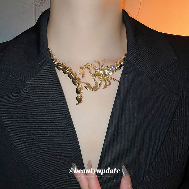 Scorpion Diamond Choker Necklace