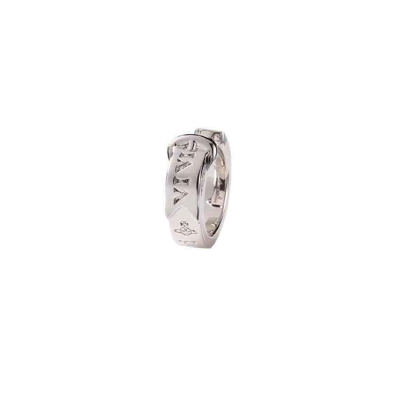 Trendy Buckle Hoop Earrings – Unisex Statement Hoops