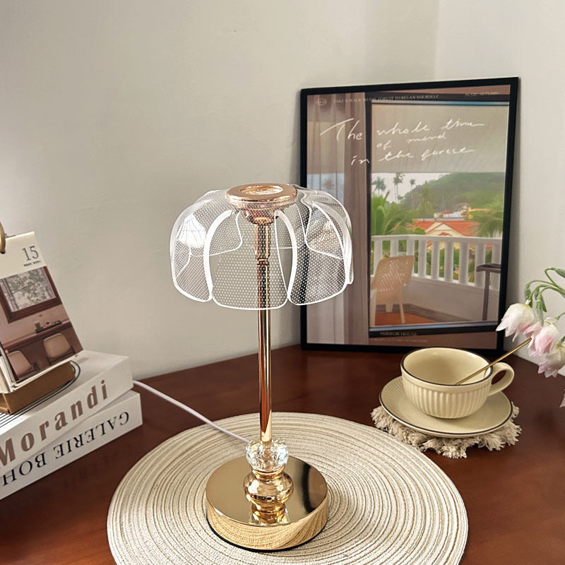 Starry Sky LED Table Lamp – Dimmable Acrylic Night Light for Bedroom