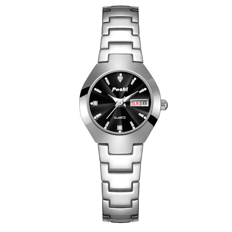Women’s Fashion Luminous Dial Quartz Watch – Stainless Steel Strap