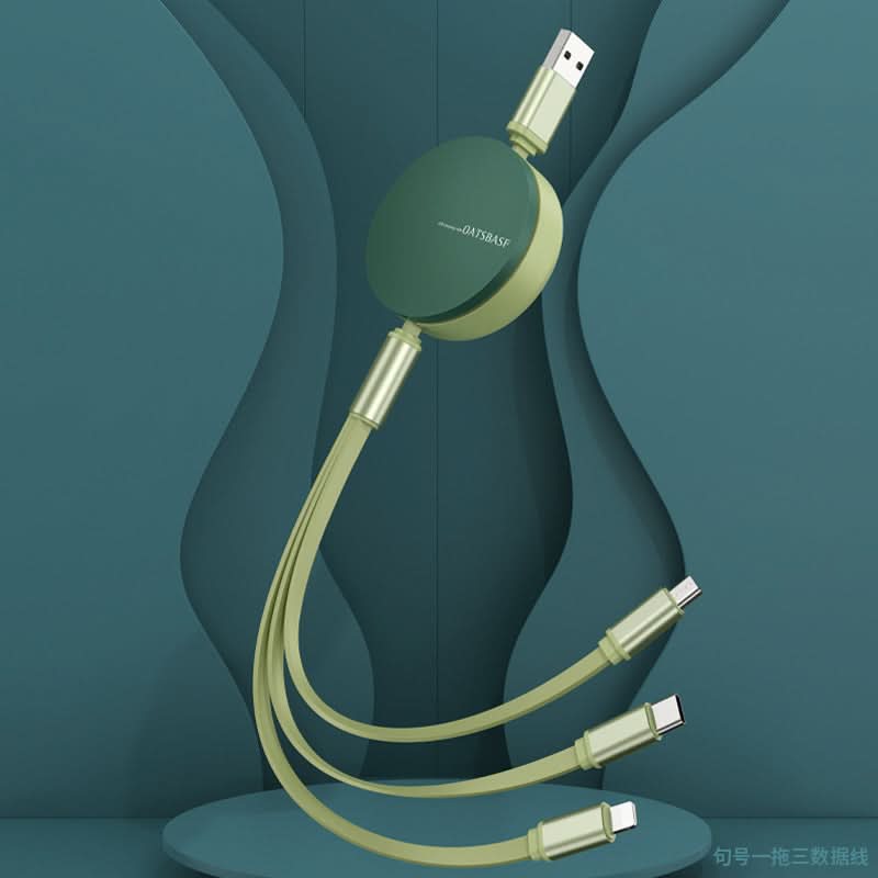 3-in-1 Retractable Charging Cable – Fast Charge USB for Apple