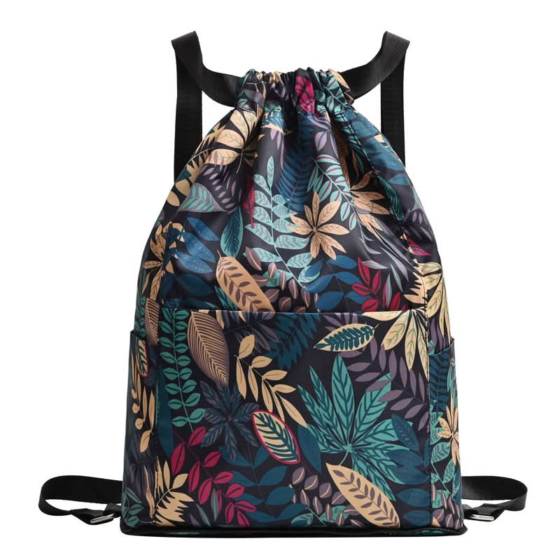 Unisex Foldable Gym Drawstring Backpack – For Travel & Outdoor Activities