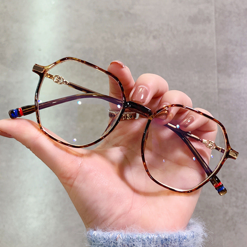 Women's Polygon Anti-Blue Light Glasses – Stylish Full Frame Eyewear for Small Faces