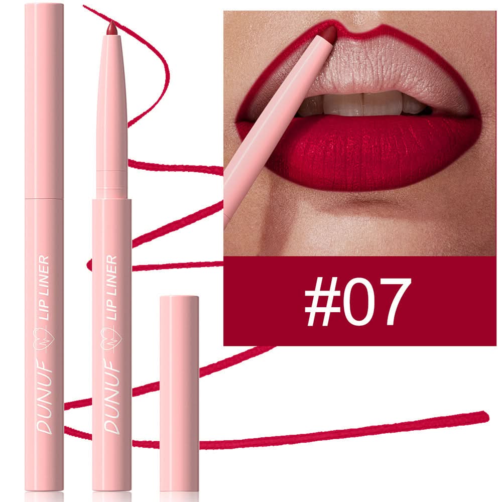 DUNUF Matte Velvet Lip Liner Set – Easy to Apply, Long-Lasting