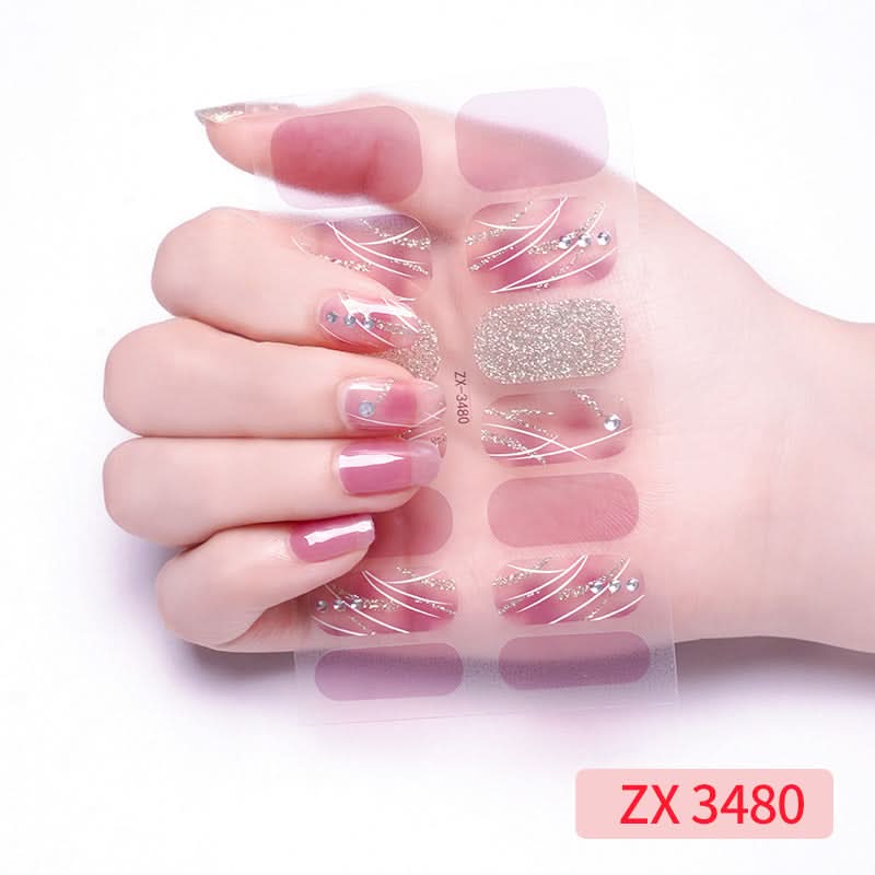 3D Star Diamond Nail Stickers Set