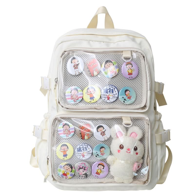 Trendy Transparent Backpack for School & Travel